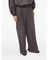 Ottod'Ame - Pleated Wide-Leg Trousers - Lyst