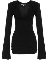 MANURI - Alma Lace-Trim Mini Dress - Lyst