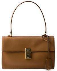 Prada - Medium Leather Soft Sound Shoulder Bag - Lyst