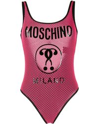 moschino red swimsuit