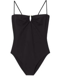 Nili Lotan - Ruched-Detail Spaghetti-Strap Swimsuit - Lyst