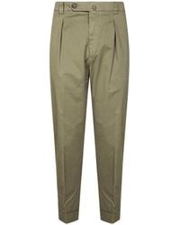 Berwich - Garment-Dyed Pleated Trousers - Lyst