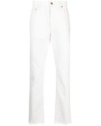 Gucci - Logo-Patch Raw-Cut Jeans - Lyst