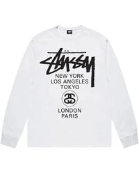 Stussy - World Tour T-Shirt - Lyst