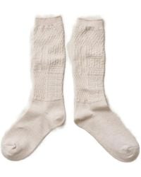 yahae - Patchwork-Knit Organic-Cotton-Blend Socks - Lyst