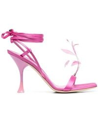 3Juin - Kimi 105Mm Feather-Detail Sandals - Lyst