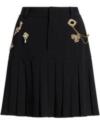 Cinq À Sept - Brooches Pleated Mini Skirt - Lyst