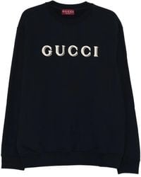 Gucci - Log-Detail Crew-Neck Sweater - Lyst