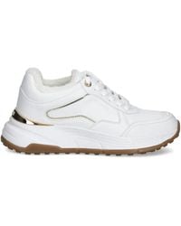 Guess - Farrea Faux Fur-Trim Sneakers - Lyst