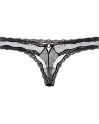 Fleur du Mal - Sheer Tulle Thong - Lyst