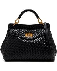 JW PEI - Lucia Top-Handle Leather Tote Bag - Lyst