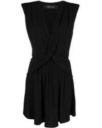 FEDERICA TOSI - Knot-Detail V-Neck Dress - Lyst