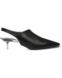 Courreges - Transparent-Heel Slingback Pumps - Lyst