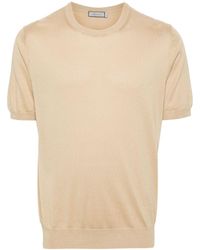 Canali - Fein gestricktes T-Shirt - Lyst