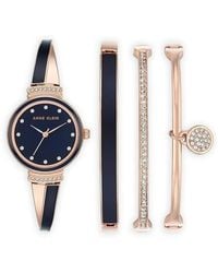 Anne Klein - Classic Crystal 26Mm Watch - Lyst