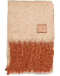 Loewe - Écharpe Frangée À Patch Logo - Lyst
