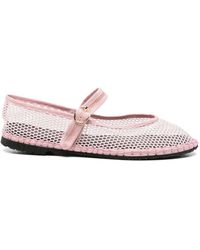 Flabelus - Isabella Fishnet Ballet Flats - Lyst