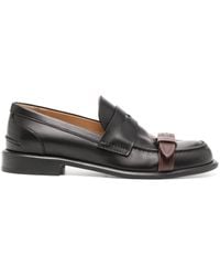 JW Anderson - Animated Buckle-detail Leather Loafers - Lyst