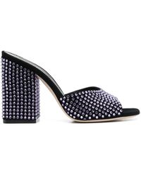 Paris Texas - 105 Mm Mules Embellished With Crystals - Lyst