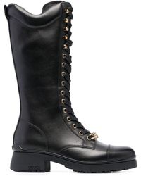 Liu Jo - Nancy Lace-up Leather Boots - Lyst
