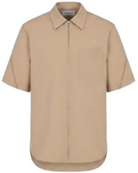 Givenchy - Zip-Up Short-Sleeve Shirt - Lyst