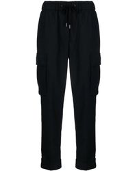 Peserico - Drawstring-Waistband Cropped Track Pants - Lyst