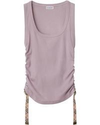 Burberry - Jersey Tank Top - Lyst