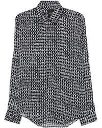 Patrizia Pepe - Geometric-Print Long-Sleeve Shirt - Lyst