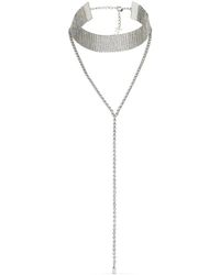 Jimmy Choo - Saeda Crystal-Embellished Chain Necklace - Lyst