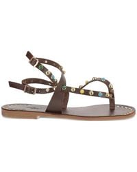 KIMAI - Embellished Leather Sandals - Lyst