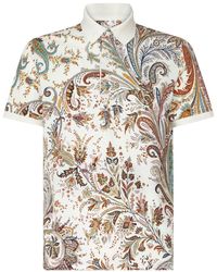 Etro - Poloshirt mit Paisley-Print - Lyst