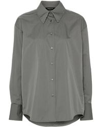Fabiana Filippi - Beaded-Trim Poplin Shirt - Lyst