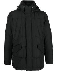 Woolrich - Hooded Feather Down Coat - Lyst