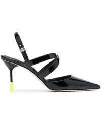 MSGM - 95mm Pointed Leather Pumps - Lyst