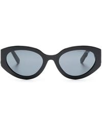 Marc Jacobs - Embossed-Logo Oval-Frame Sunglasses - Lyst