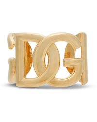 Dolce & Gabbana - Bracciale rigido con logo - Lyst