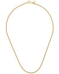 Tom Wood - Slim Curb Chain Necklace - Lyst