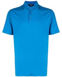 Herno - Button-Placket Polo Shirt - Lyst