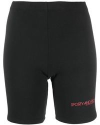 Sporty & Rich - Cotton Biker Shorts - Lyst