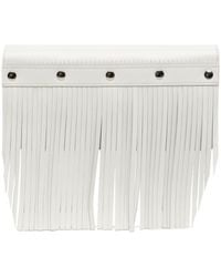 Comme des Garçons - Stud-Embellished Fringed Leather Wallet - Lyst