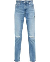 Calvin Klein - Gerafelde Jeans Met Toelopende Pijpen - Lyst