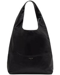 Patrizia Pepe - Minimal Logo-Print Leather Tote Bag - Lyst