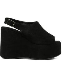 CURIOSITÉ - Plateau-Sandalen Mit Wildleder-Finish - Lyst
