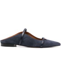 Malone Souliers - Maureen Flat Suede Mules - Lyst