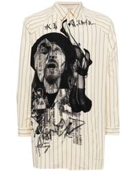 Yohji Yamamoto - Camicia M-Dadayohji a righe - Lyst