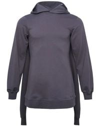 we11done - Layered-Sleeve Cut-Out Hoodie - Lyst