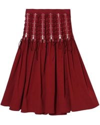 Undercover - High-Waisted Pleated Skirt - Lyst