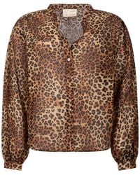 MC2 Saint Barth - Chemise Mi-Longue À Imprimé Léopard - Lyst