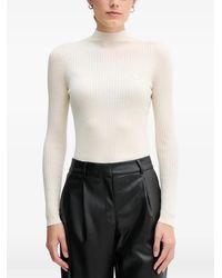 Lacoste - Gerippter Strickpullover - Lyst