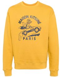 Maison Kitsuné - Racing Fox Cotton Sweatshirt - Lyst